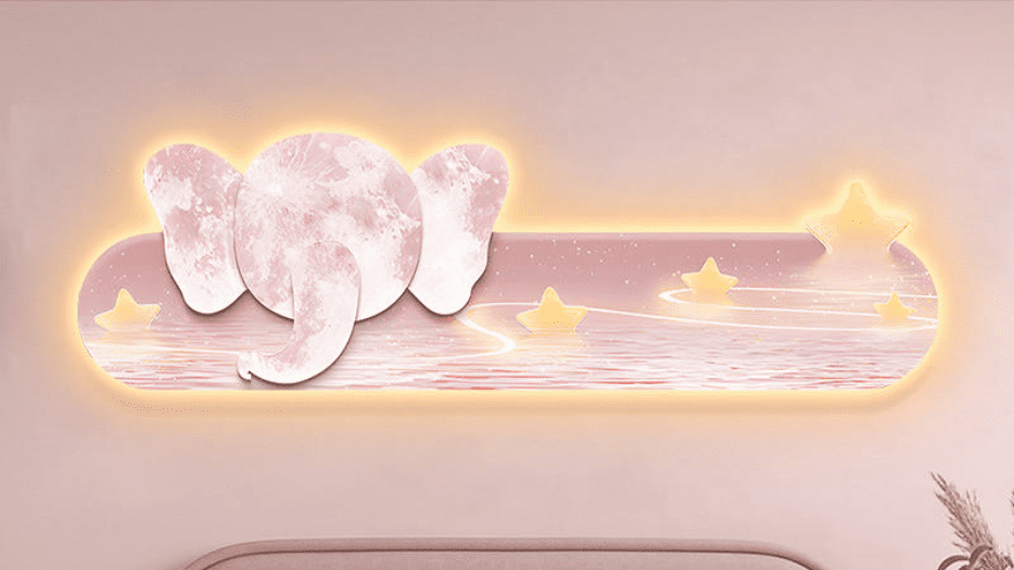 MẪU TRANH ĐÈN LED 3D CHÚ VOI NGỦ ĐÁNG YÊU TẠI ĐÀ NẴNG 5 Tranh đèn LED 3D chú voi ngủ đáng yêu tại Đà Nẵng