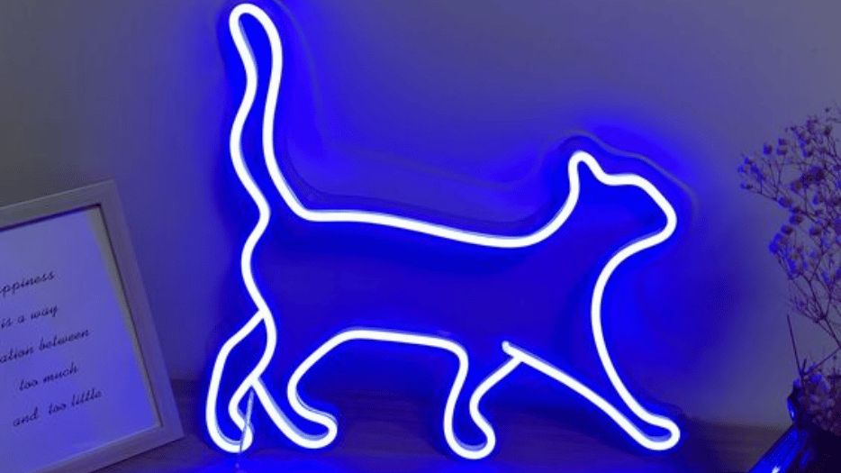 tranh đèn led neon con mèo tại quận hải châu