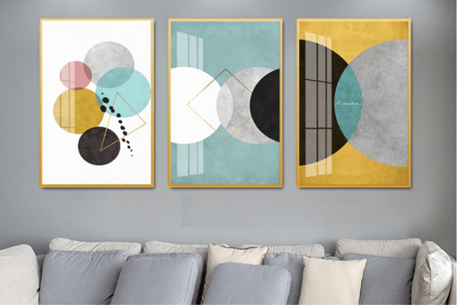 Top 5 mẫu tranh tráng gương 5D LED trừu tượng tại Đà Nẵng 3 Tranh tráng gương 5D LED hình khối trừu tượng