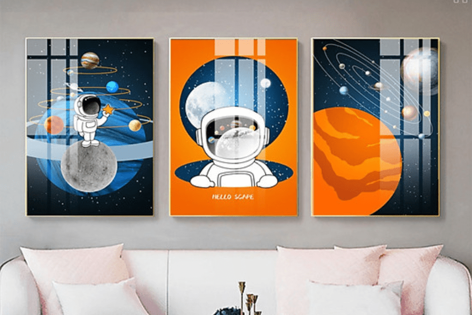 Top 5 mẫu tranh tráng gương 5D LED trừu tượng tại Đà Nẵng 2 Tranh tráng gương 5D LED tại quận Hải Châu chủ đề vũ trụ