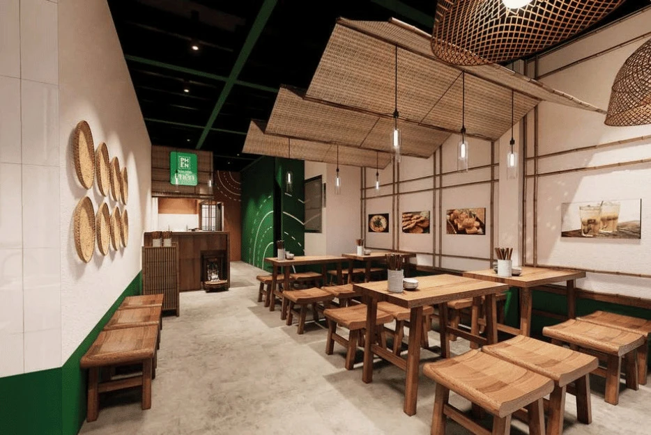 Thiết kế thi công quán bún đậu mắm tôm tại Hội An phong cách dân dã