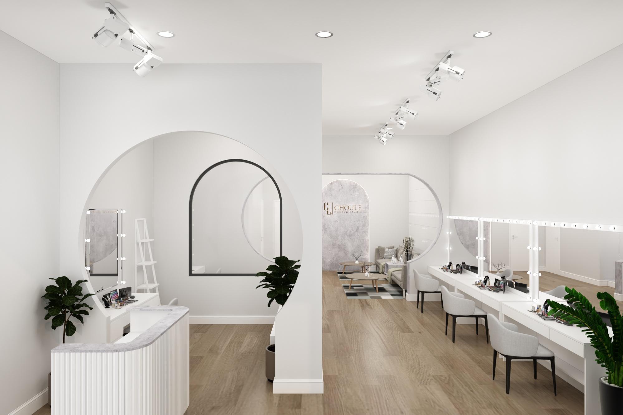 Thiết kế thi công tiệm makeup Đà Nẵng 5 Thiết kế thi công tiệm makeup Đà Nẵng