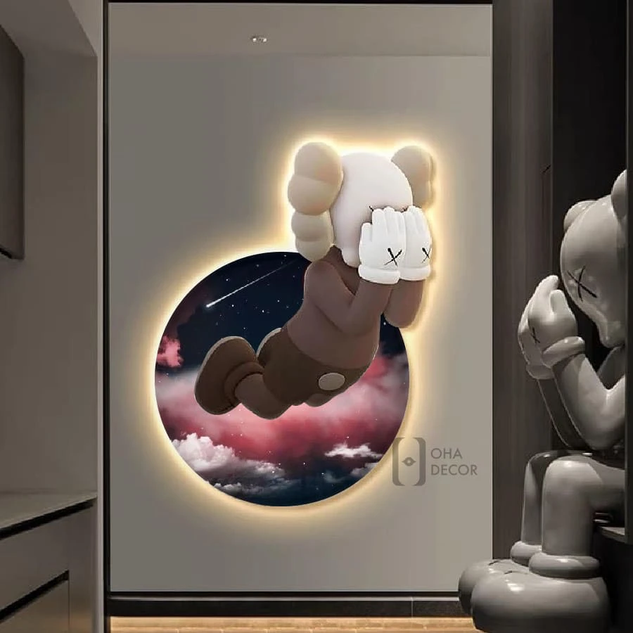 Tranh-Cắt-3D-LED-Gấu-Kaws-BearBrick-Trang-Trí-Phòng-Khách-Quán-Tiệm-Shop (10) Tranh Cắt 3D LED Gấu Kaws BearBrick Trang Trí Phòng Khách Quán Tiệm Shop