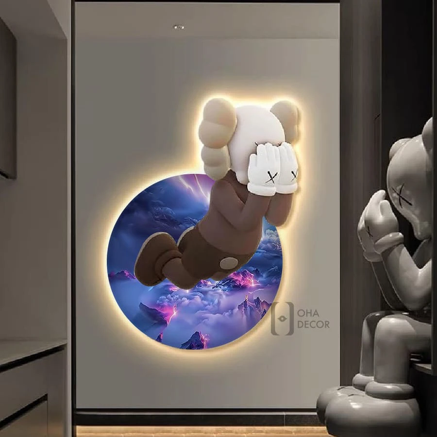 Tranh-Cắt-3D-LED-Gấu-Kaws-BearBrick-Trang-Trí-Phòng-Khách-Quán-Tiệm-Shop (7) Tranh Cắt 3D LED Gấu Kaws BearBrick Trang Trí Phòng Khách Quán Tiệm Shop