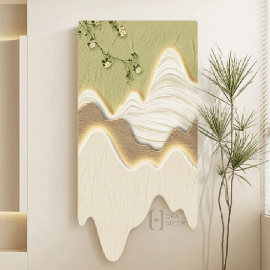 Tranh Cắt 3D LED Phong Cảnh Hiện Đại