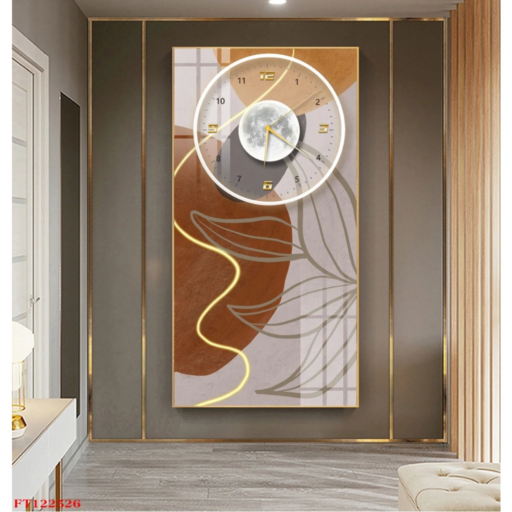 Tranh Đồng Hồ Treo Tường Tráng Gương Hiện Đại Hoa Văn Trừu Tượng (4) Tranh Đồng Hồ Treo Tường Tráng Gương Hiện Đại Hoa Văn Trừu Tượng