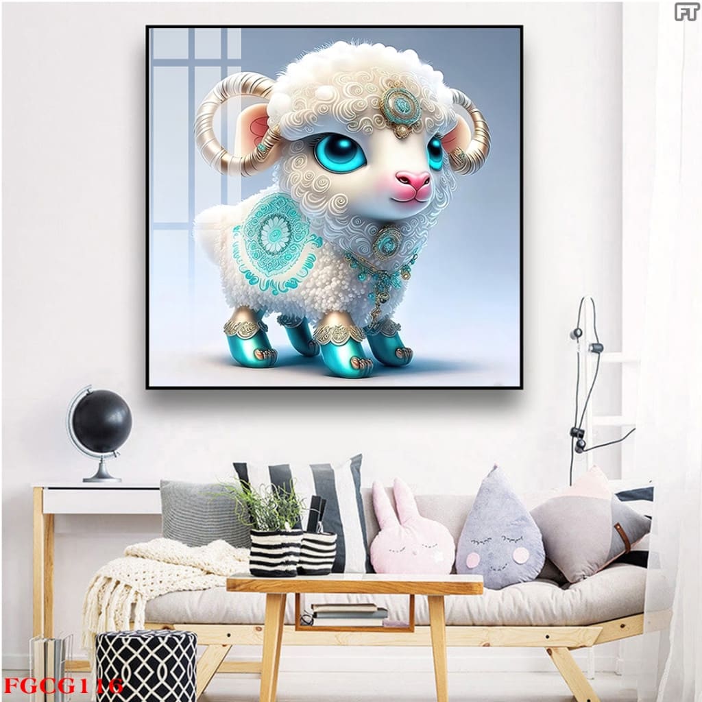 Tranh Tráng Gương 12 Con Giáp Xu Hướng Trung Hoa Độc Đáo Phòng Khách/ Phòng Ngủ/ Quà Tặng