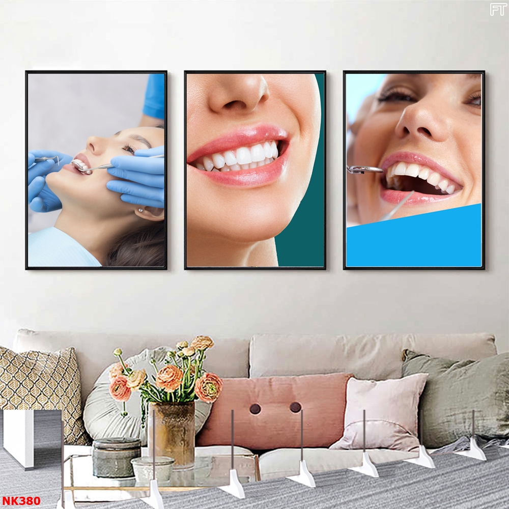 Tranh Tráng Gương Treo Tường Chủ Đề Hàm Răng 2026 4 Tranh Tráng Gương Treo Tường Chủ Đề Hàm Răng minh hoạ quy trình làm răng