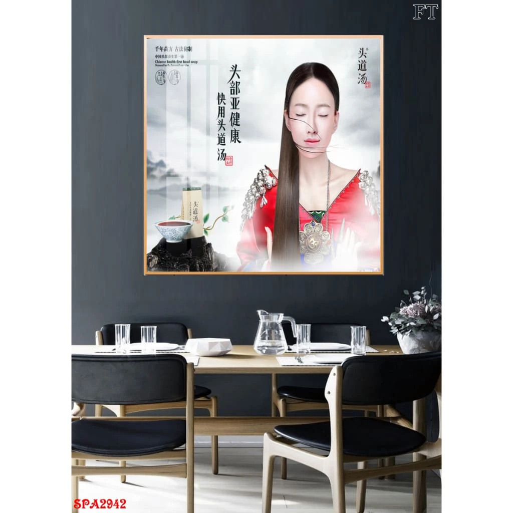 Tranh Treo Tường Tráng Gương Trang Trí Spa Hiện Đại
