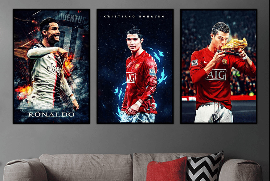 TRANH TREO TƯỜNG CẦU THỦ RONALDO ĐÀ NẴNG HOT 2024 1 Tranh treo tường cầu thủ Ronaldo Đà Nẵng