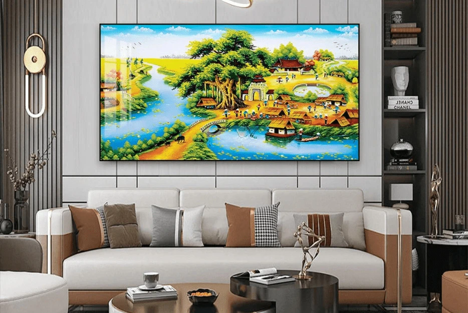 TRANH SƠN DẦU TREO TƯỜNG PHÒNG KHÁCH ĐÀ NẴNG 2 Vì sao nên chọn tranh sơn dầu treo tường phòng khách Đà Nẵng