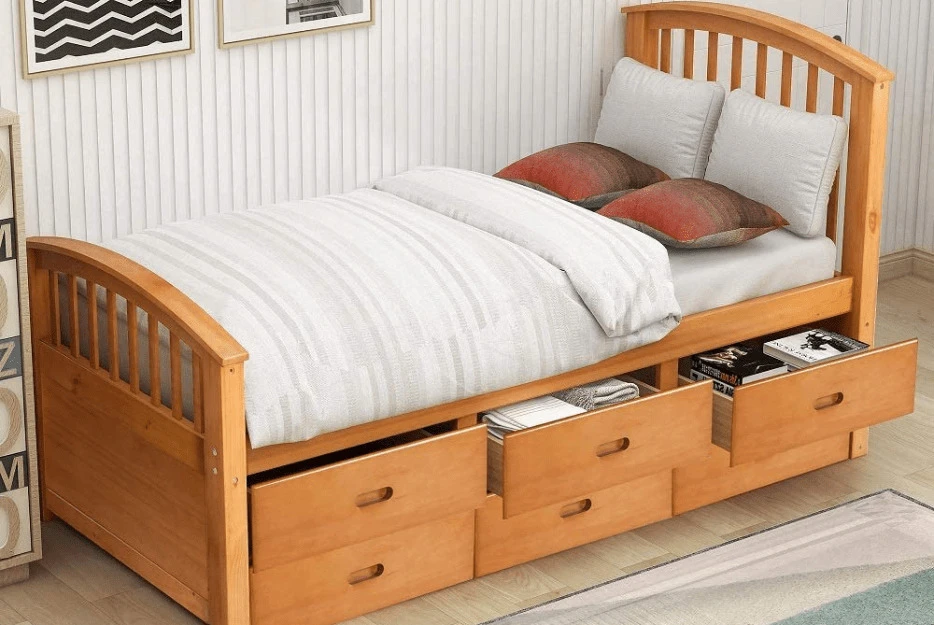 TOP 8 MẪU GIƯỜNG GỖ XOAN ĐÀO TẠI QUẬN HẢI CHÂU ĐÀ NẴNG 8 giường ngủ gỗ xoan đào 1m2 có hộc tủ