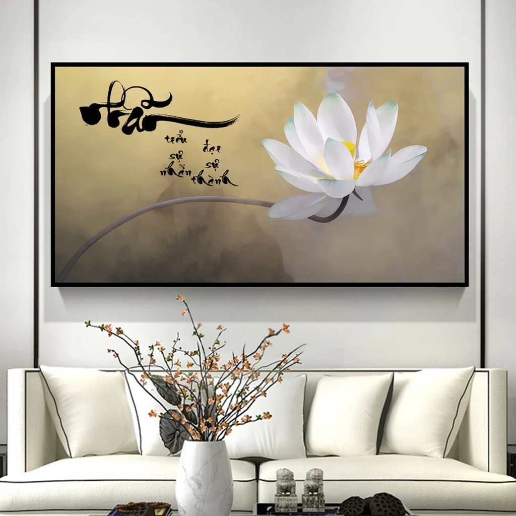 Tranh canvas hoa sen Đồng Tháp 6 Tranh canvas hoa sen Đồng Tháp