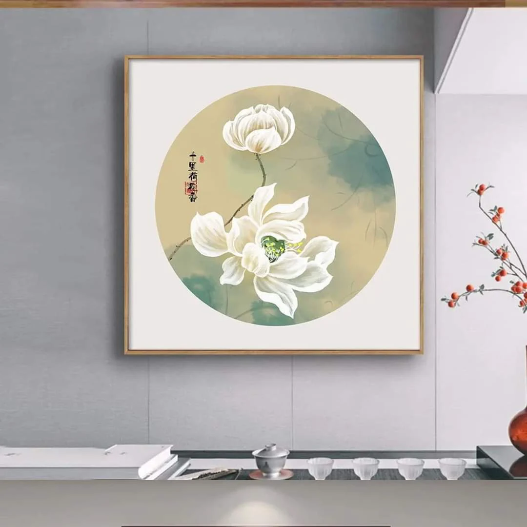 Tranh canvas hoa sen Đồng Tháp 4 Tranh canvas hoa sen Đồng Tháp