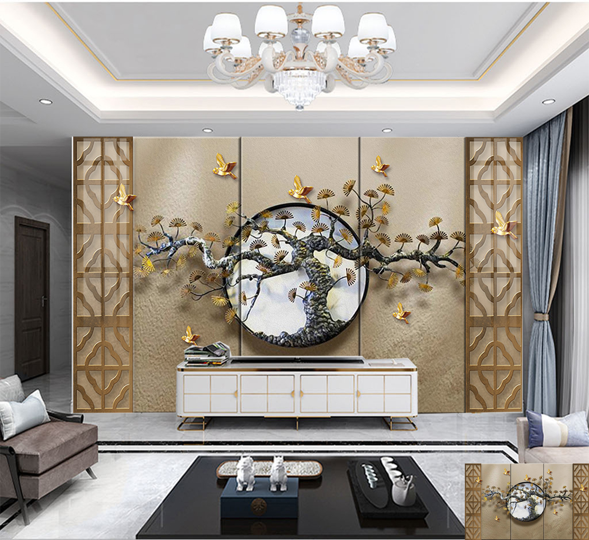 Tranh tráng gương 5D Bình Thuận
