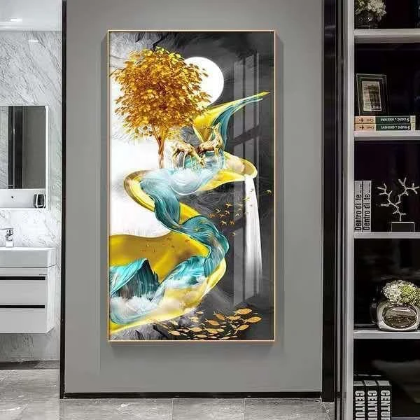 Tranh tráng gương đính đá Đăk Nông