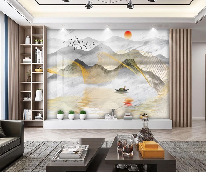 Tranh tráng gương ốp tường Điện Biên 3 Tranh tráng gương ốp tường Điện Biên