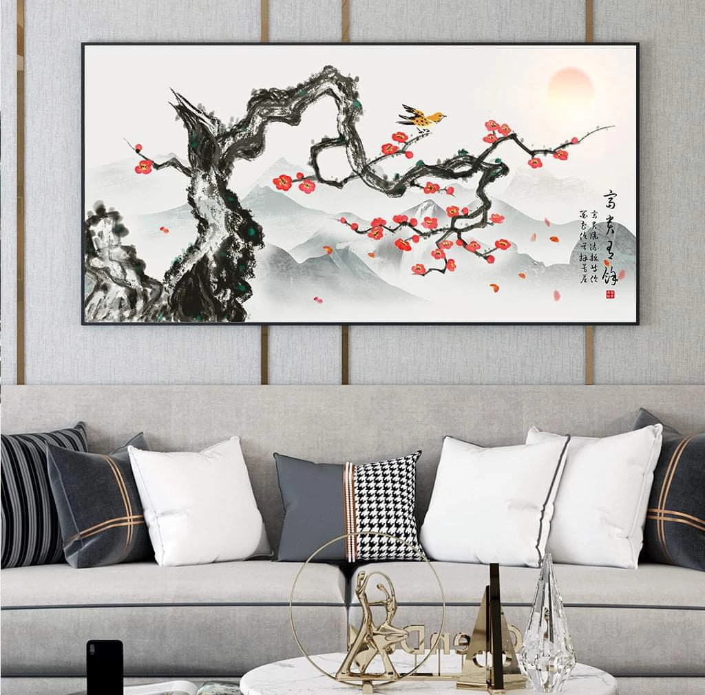 Tranh tráng gương phòng khách Đà Nẵng