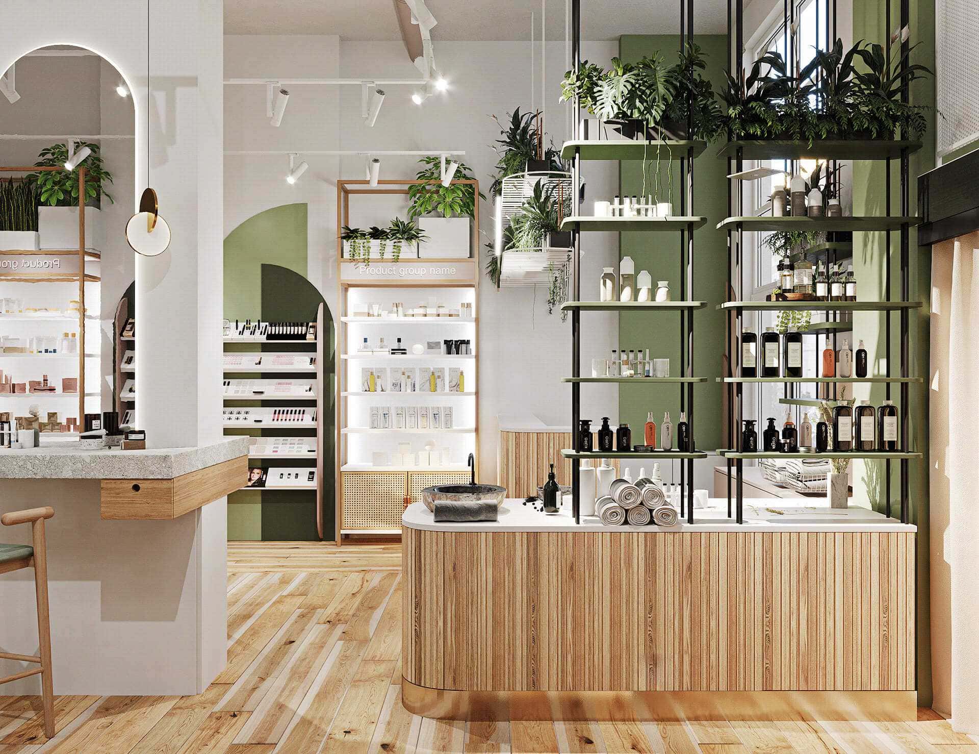 Thi công shop mỹ phẩm Hội An