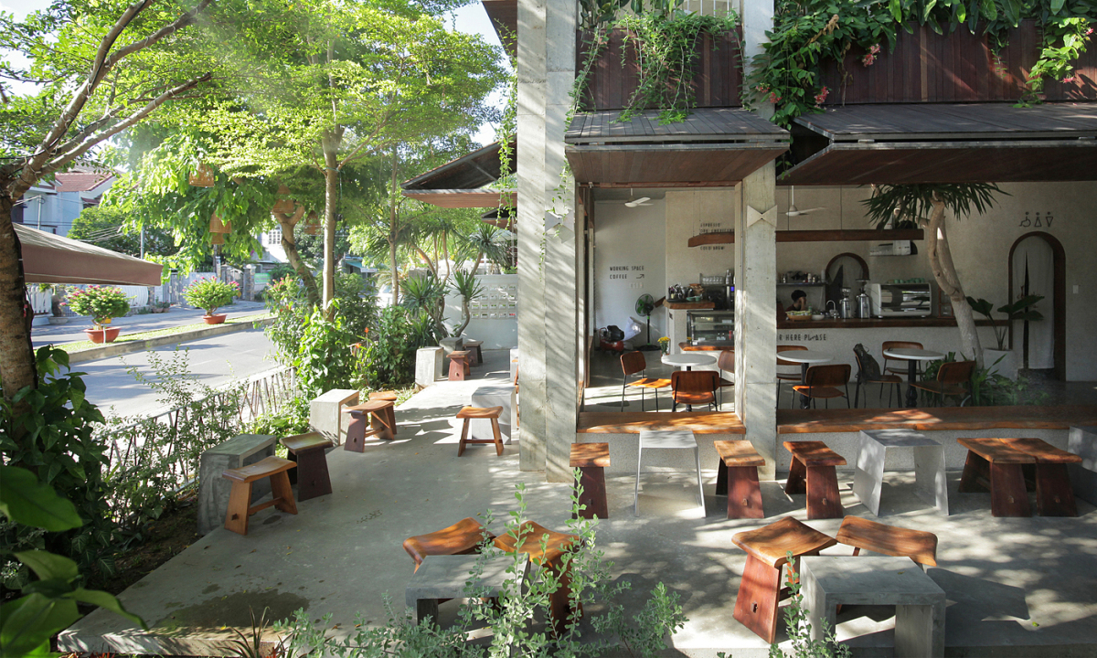 Thi Công Quán Cafe Tiền Chế Hội An 4 Thi Công Quán Cafe Tiền Chế Hội An