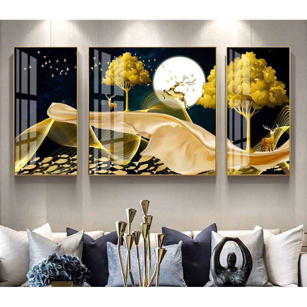 Tranh tráng gương cây kim tiền Lâm Đồng