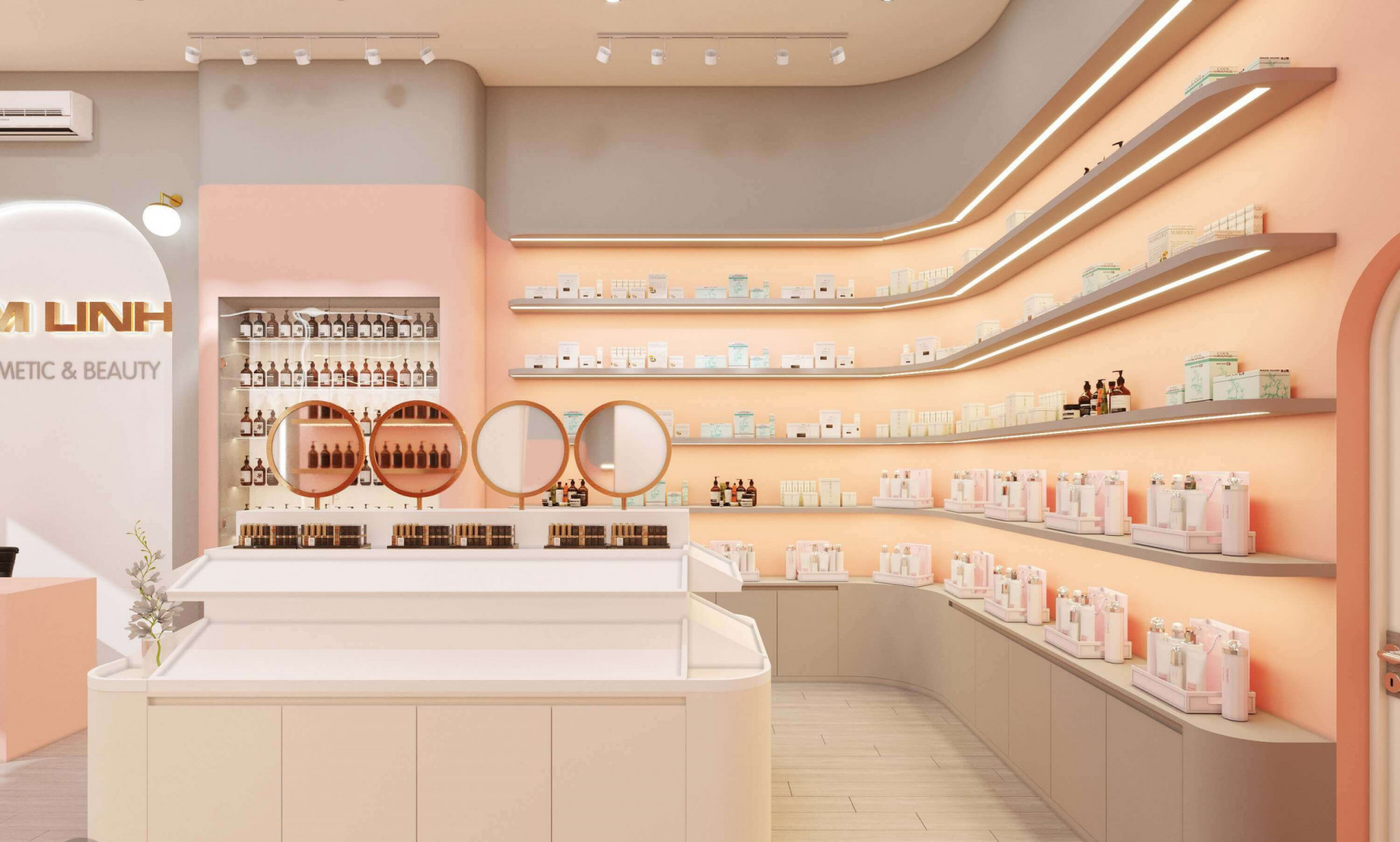 Thi công shop mỹ phẩm Hội An