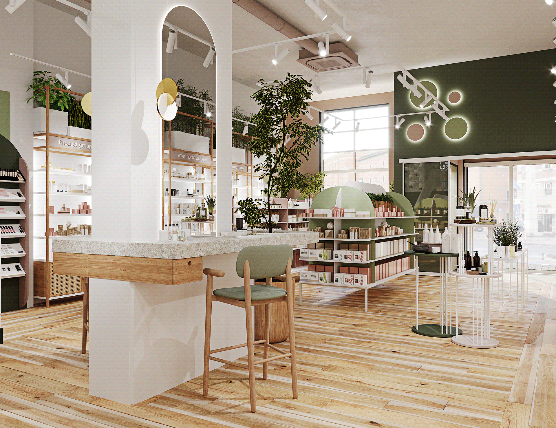 Thi công shop mỹ phẩm Hội An