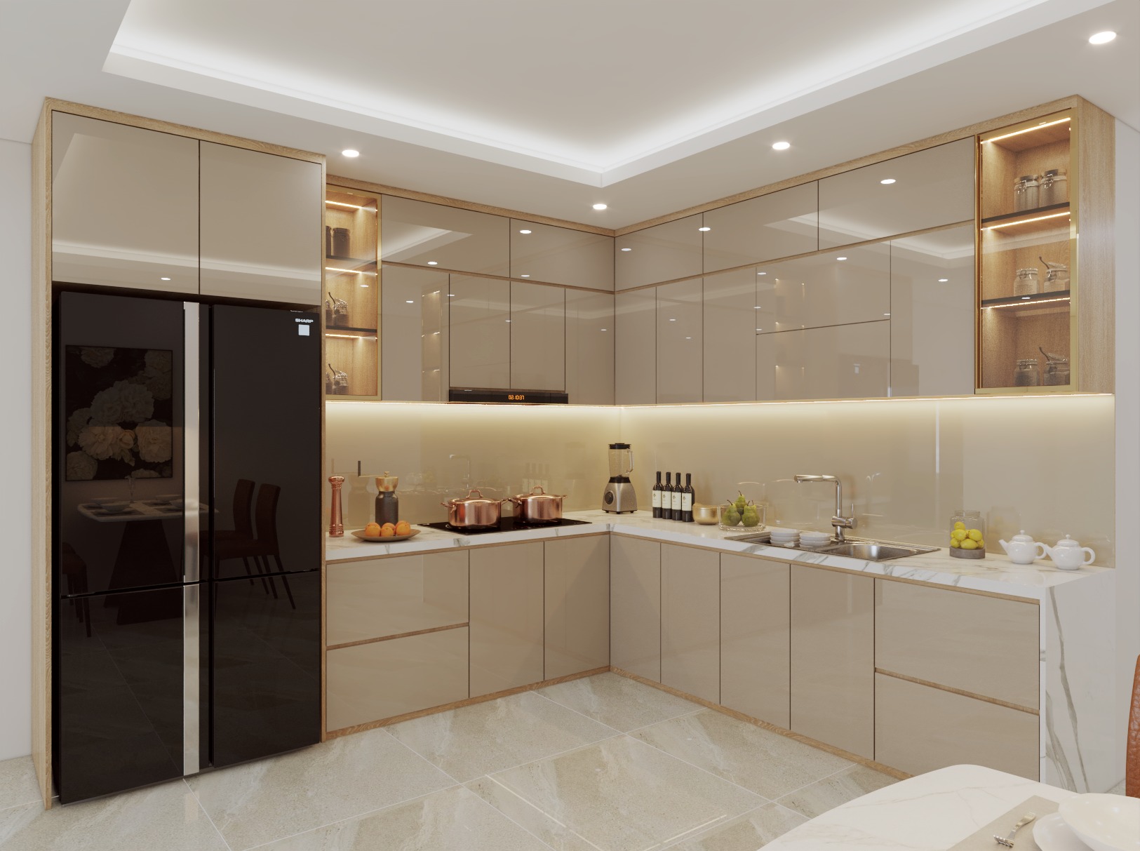 Thi công tủ bếp giá rẻ Đà Nẵng