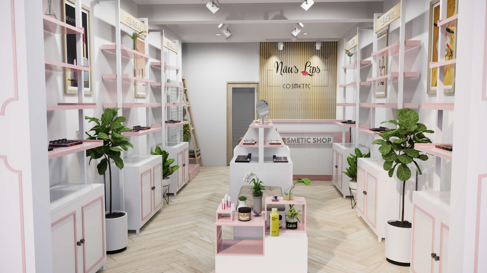 Thi công shop mỹ phẩm Hội An