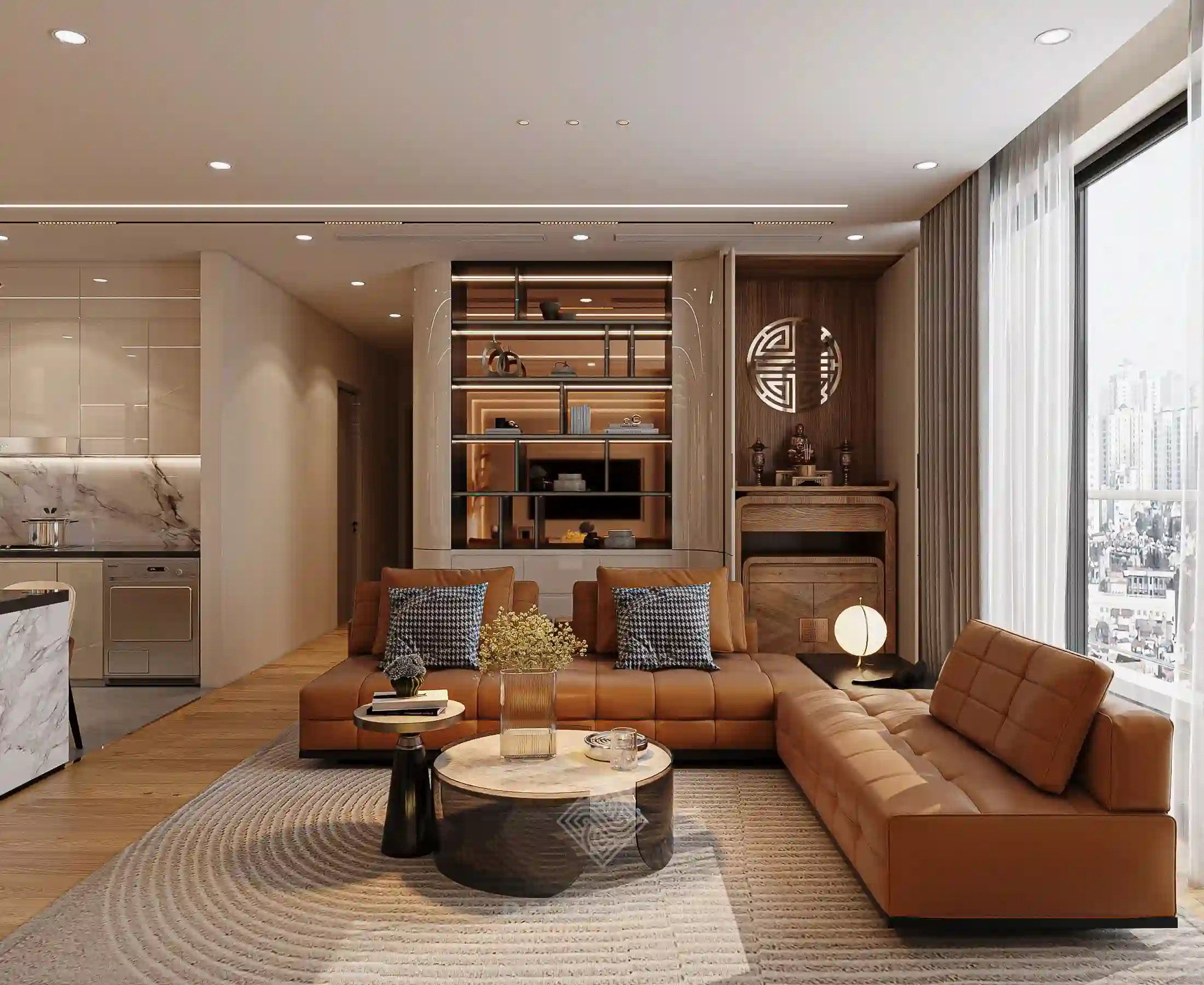 Mẫu căn hộ chung cư Huế phong cách sang trọng hiện đại