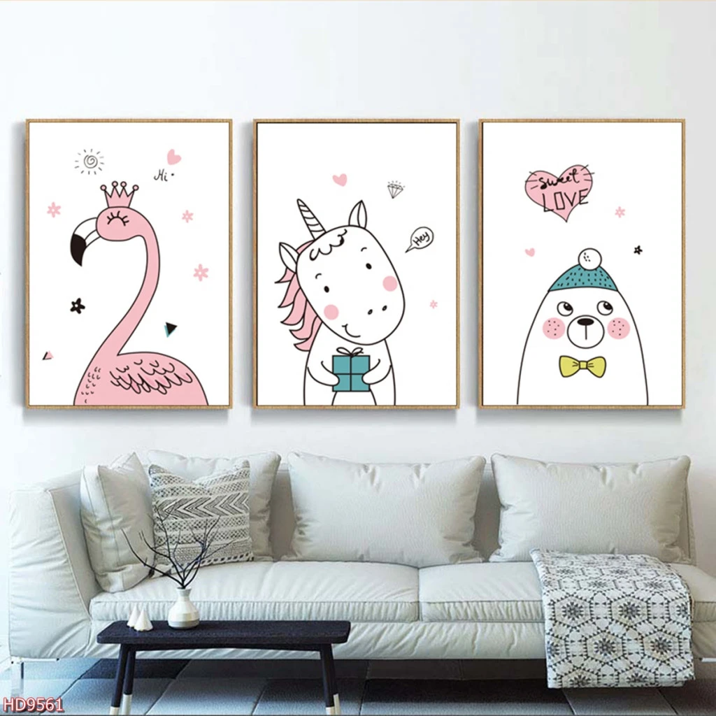 Tranh 3D Tráng Gương Bến Tre dễ thương treo phòng bé 10 Tranh 3D tráng gương dễ thương treo phòng bé