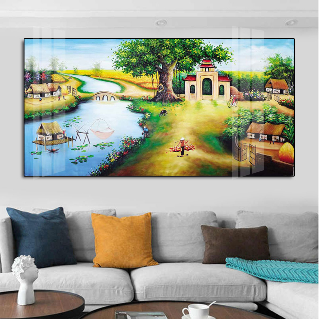 Tranh Tráng Gương Đồng Quê Bạc Liêu: Để Sự Yên Bình Tràn Vào Không Gian Sống 3 Cách Treo Tranh Đẹp Và Phong Thủy