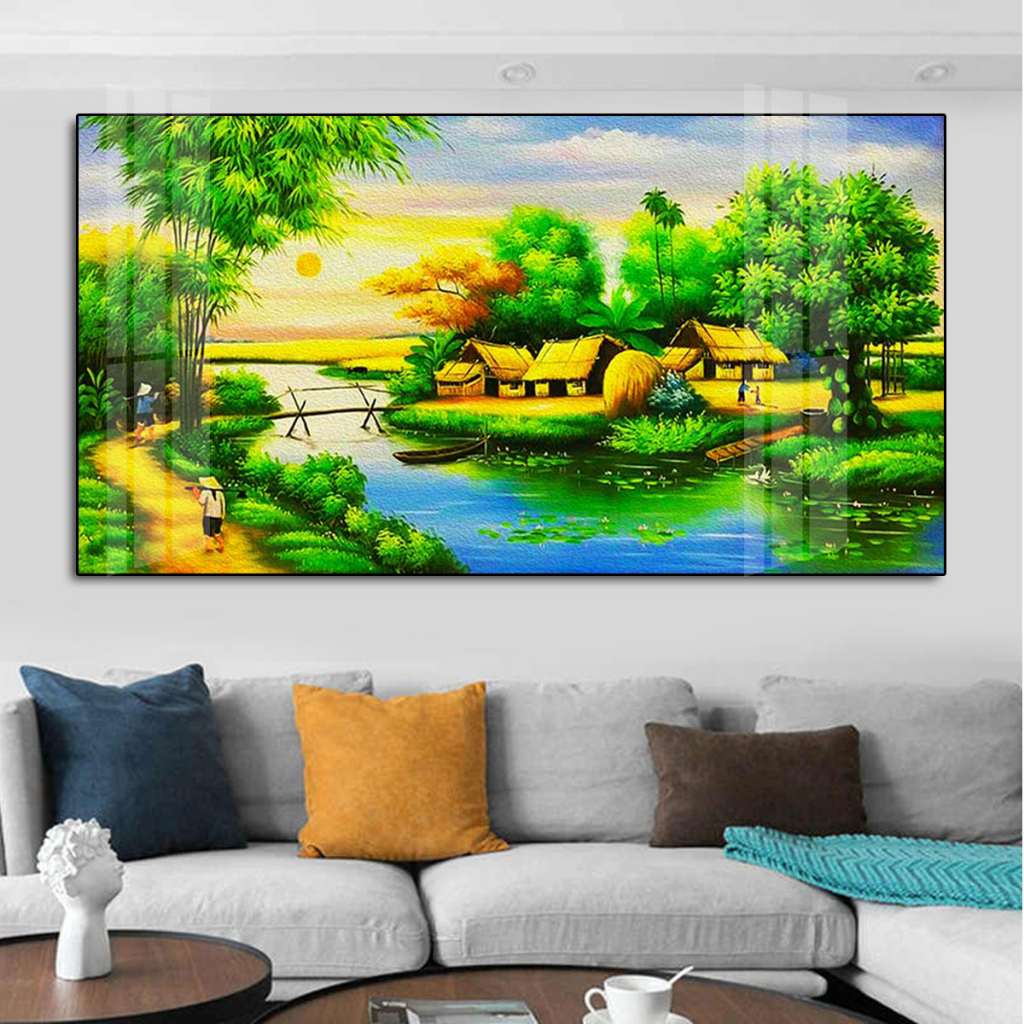 Tranh Tráng Gương Đồng Quê Bạc Liêu: Để Sự Yên Bình Tràn Vào Không Gian Sống 5 Tranh tráng gương đồng quê Bạc Liêu có độ bền vượt trội, khả năng chống ẩm mốc, chống trầy xước