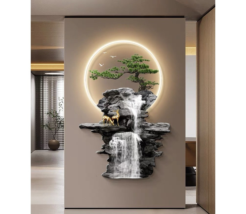 Tranh Đèn Led TP HCM Phong Cảnh Hữu Tình 3 Tranh Đèn Led TP HCM Phong Cảnh Hữu Tình Hòn Non Bộ