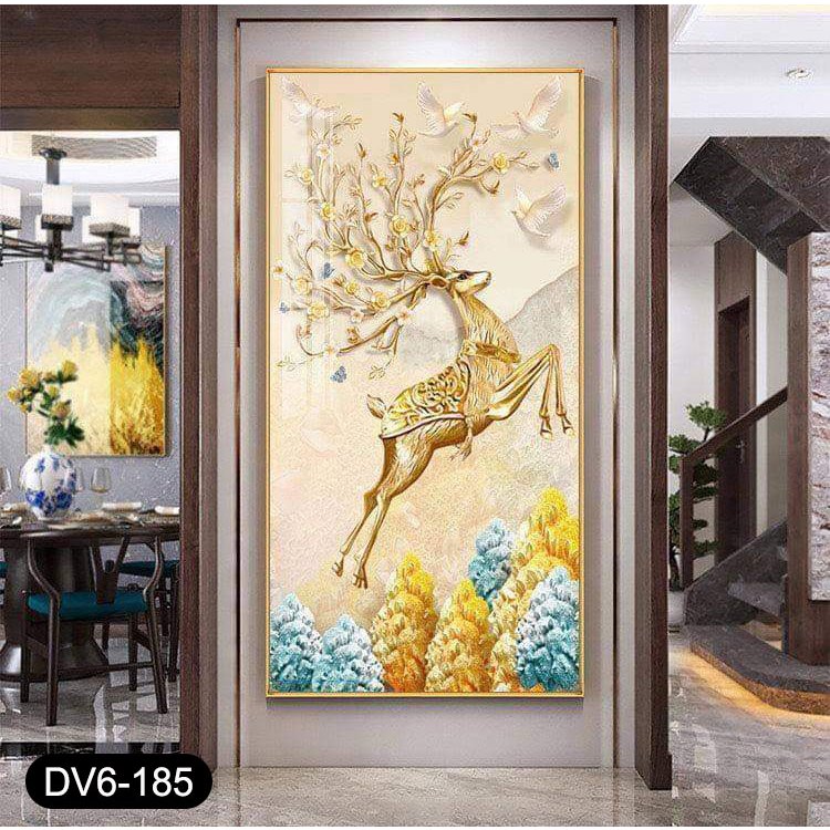 Tranh Led An Giang Hươu Tài Lộc Treo Tường 8 Tranh Led An Giang Huou Tai Loc