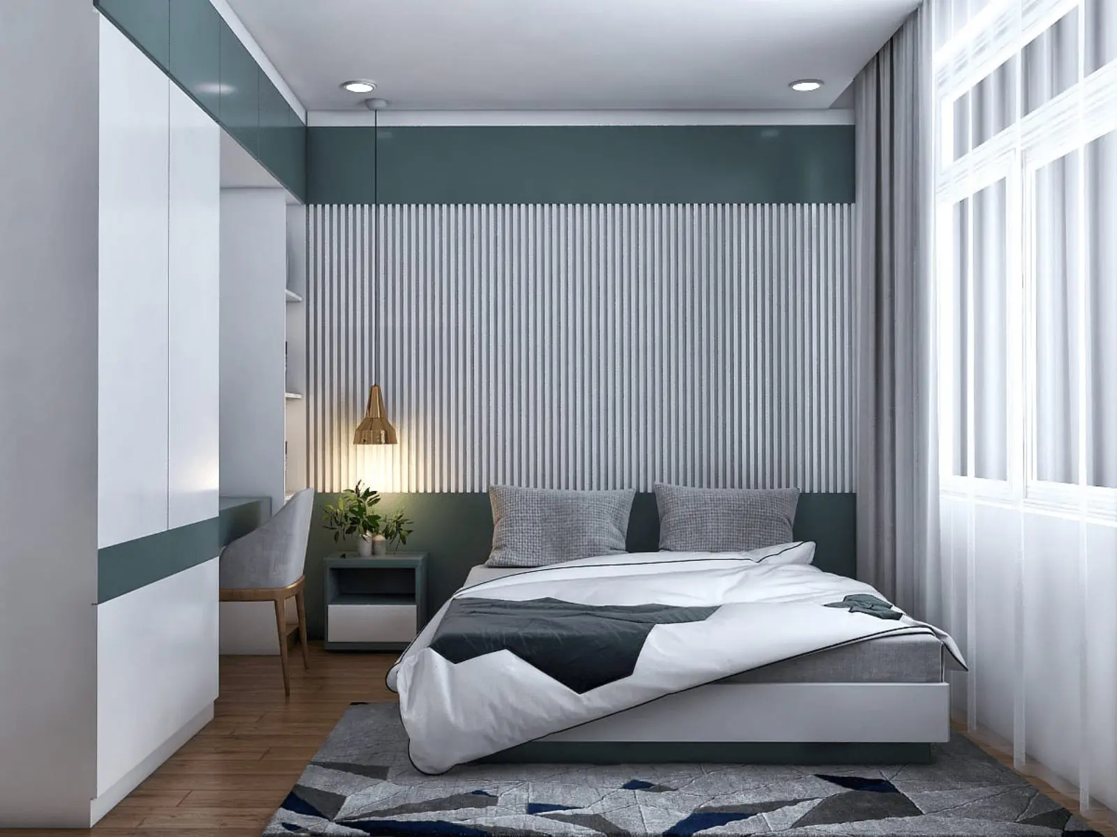 Thi công phòng ngủ nhỏ Huế hot nhất hiện nay 10 Thi công phòng ngủ nhỏ Huế tối giản