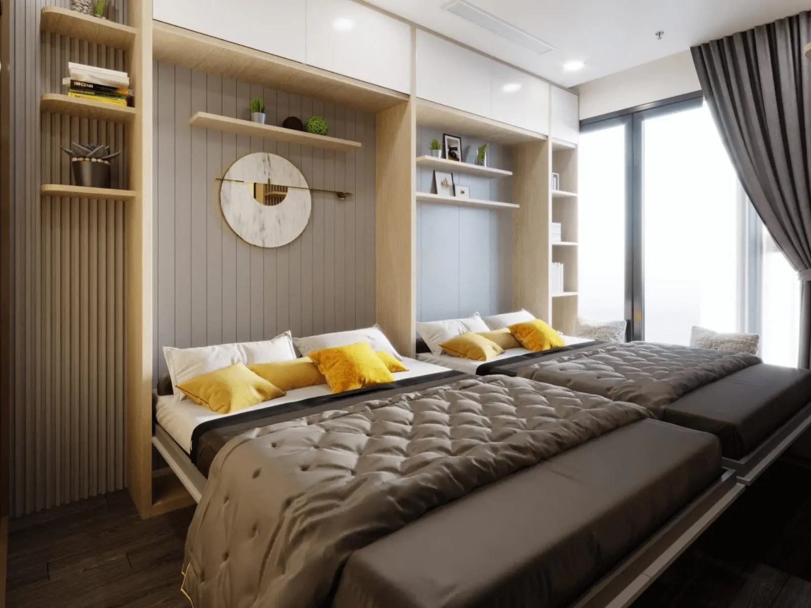 Thi công phòng ngủ nhỏ Huế hot nhất hiện nay 8 Thi công phòng ngủ nhỏ Huế tiết kiệm diện tích