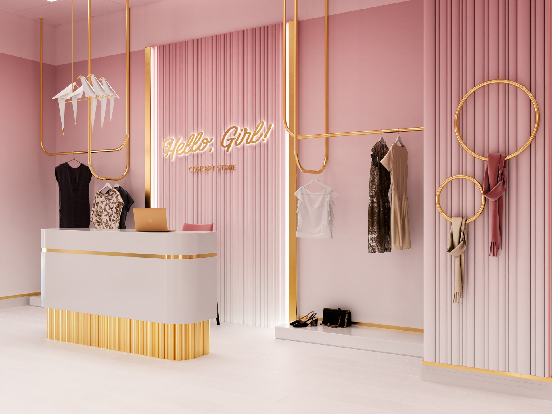 Thi công nội thất shop thời trang Đà Nẵng 3 Thi công nội thất shop thời trang Đà Nẵng
