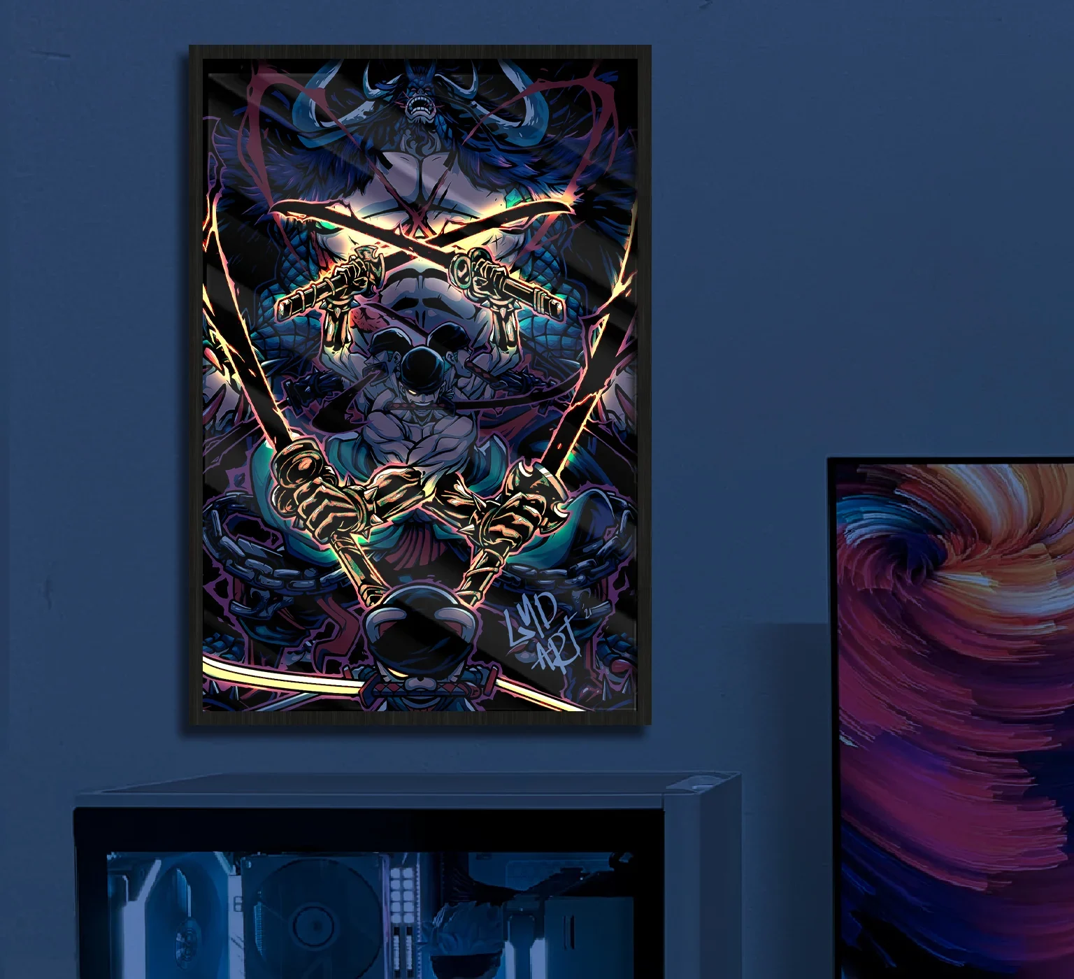 Top 5 Mẫu Tranh Led Điểm Tráng Gương Anime TP. HCM 4 Tranh Led Điểm Tráng Gương Anime TP. HCM Kimetsu No Yaiba