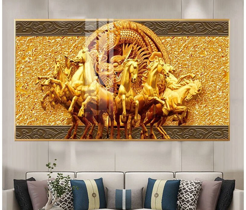 Tranh An Giang Mã Đáo Thành Công tặng bố