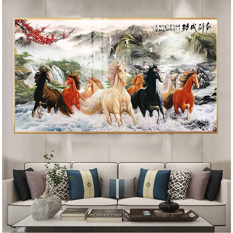 Tranh An Giang Mã Đáo Thành Công tặng bố