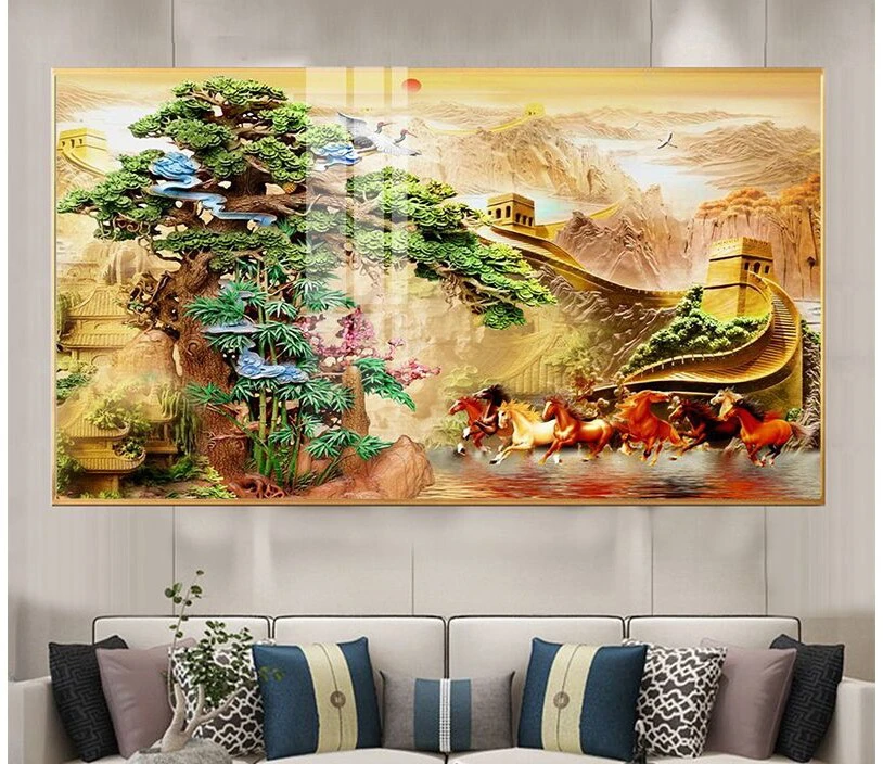 Tranh An Giang Mã Đáo Thành Công tặng bố