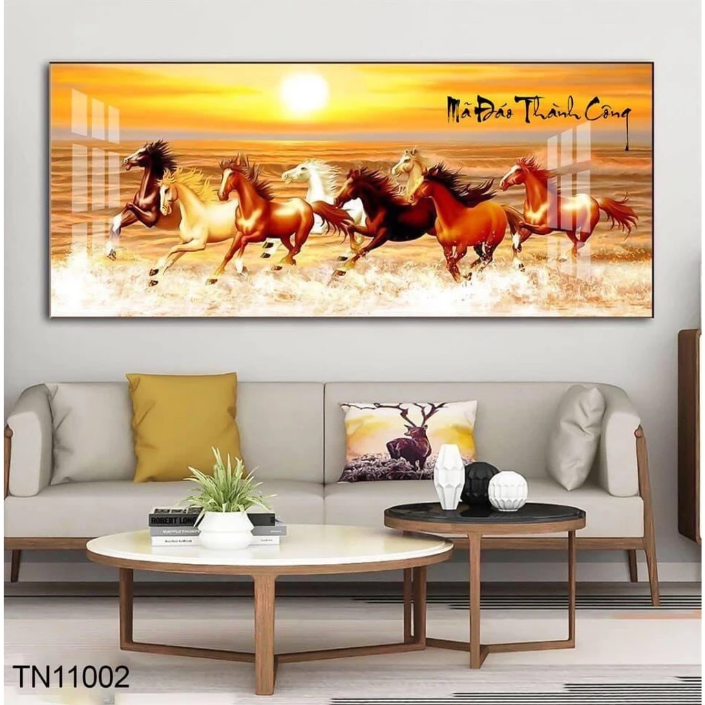 Tranh An Giang Mã Đáo Thành Công tặng bố