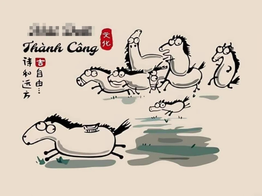 5+ mẫu tranh Bình Thuận mã đáo thành công hài hước – Đậm chất sáng tạo cùng Oha Decor 2 Tranh Bình Thuận mã đáo thành công hài hước