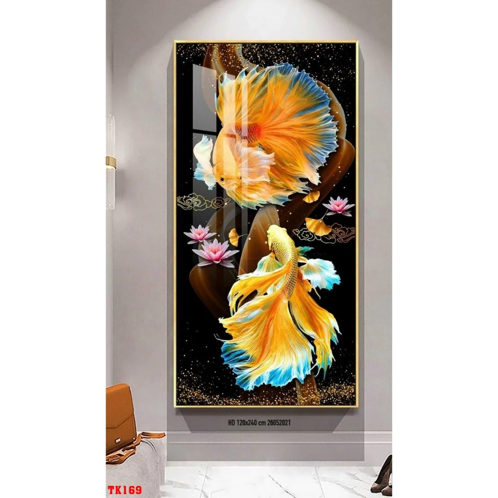 Tranh Huế Cửu Ngư Quần Hội – Tăng Tài Lộc và Bình An cho Không Gian Sống 5 Tranh Huế Cửu Ngư Quần Hội