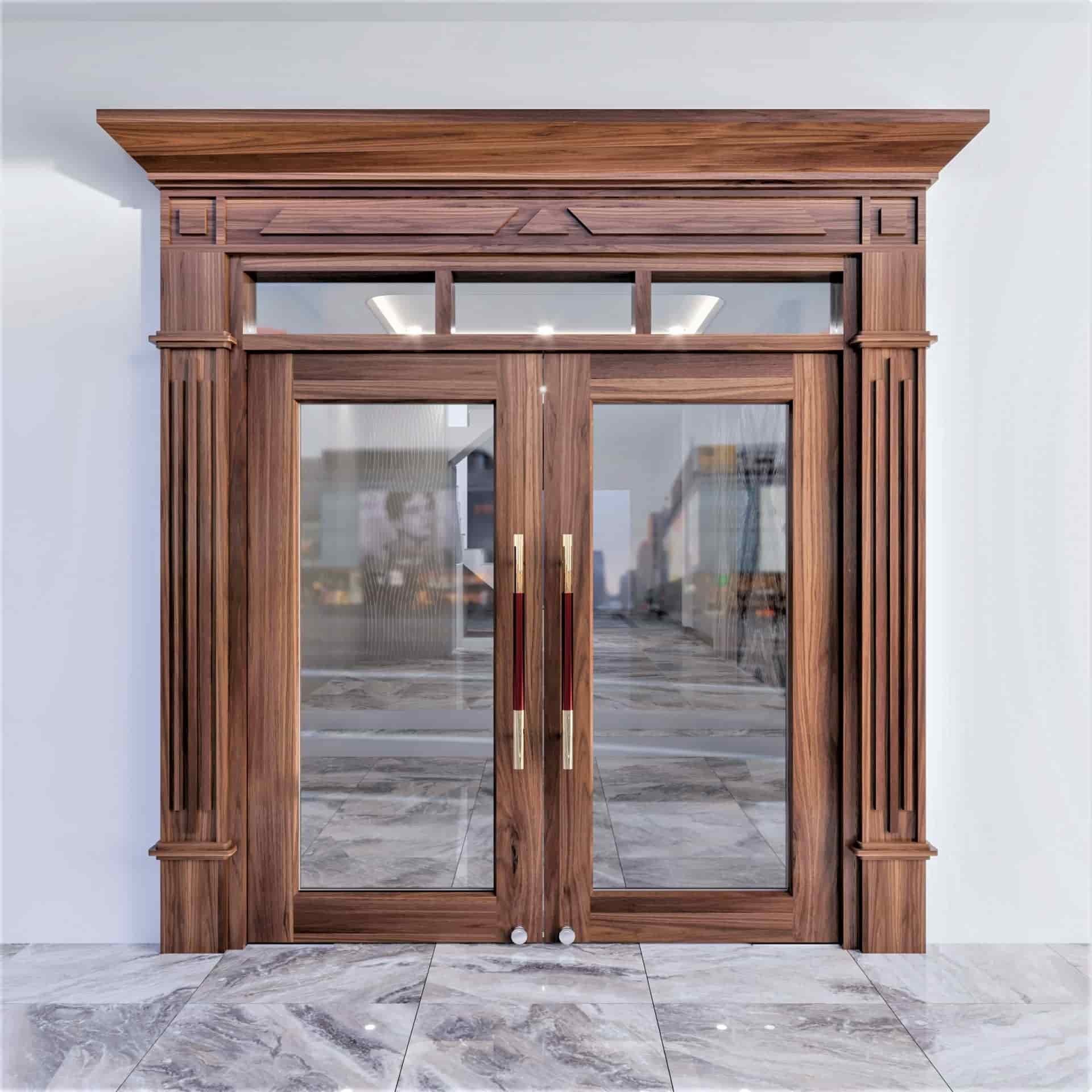 Cửa nhôm gỗ Huế 2 Cửa nhôm gỗ Huế