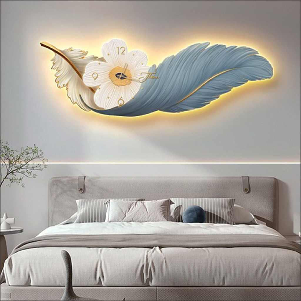 Tranh tráng gương Bình Dương đồng hồ lông vũ giá tận xưởng 4 Tranh tráng gương Bình Dương đồng hồ lông vũ