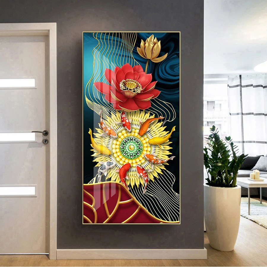 Bộ 3 Bức Tranh Đồng Tháp Ghép Phủ Bóng Laminate - Sự Lựa Chọn Hoàn Hảo 1 Bộ 3 bức tranh Đồng Tháp ghép phủ bóng laminate