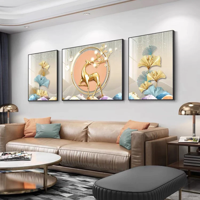 Tranh Lạng Sơn Tráng Gương Hươu Phong Thủy – Tạo Điểm Nhấn Hoàn Hảo Cho Không Gian Sống! 7 Tranh Lạng Sơn tráng gương hươu phong thủy