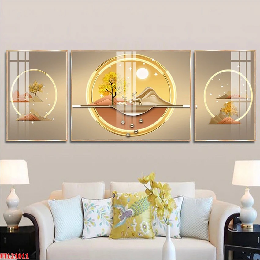 Tranh Lạng Sơn Tráng Gương Hươu Phong Thủy – Tạo Điểm Nhấn Hoàn Hảo Cho Không Gian Sống! 6 Tranh Lạng Sơn tráng gương hươu phong thủy
